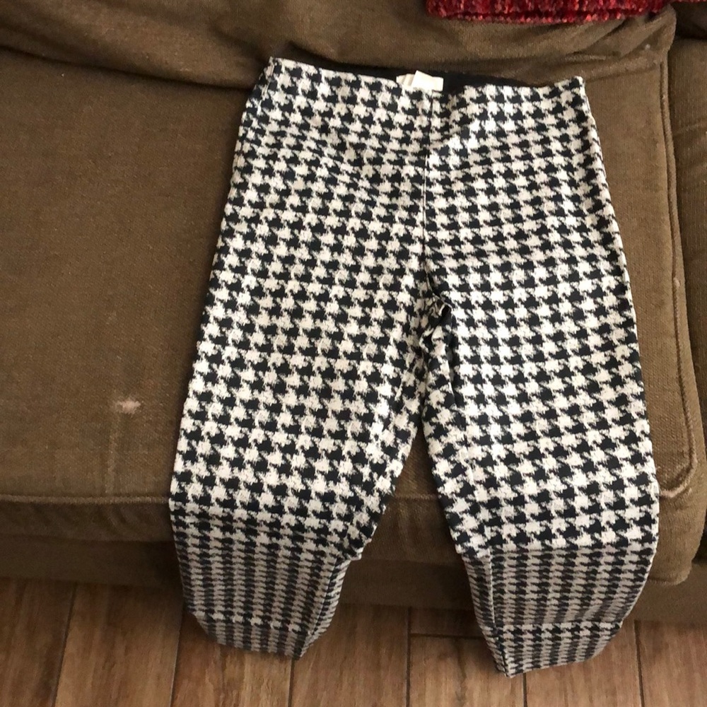 Houndstooth print pants